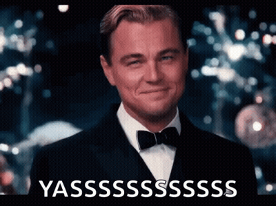 Leonardo DiCaprio In Tuxedo Smiling Yasssss GIF