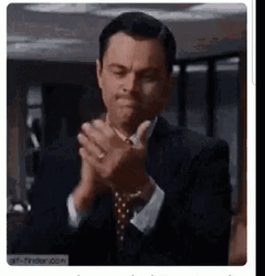 Leonardo DiCaprio Sarcastic Clap GIF
