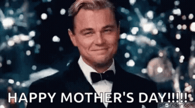 Leonardo DiCaprio Smiling Happy Mother's Day GIF