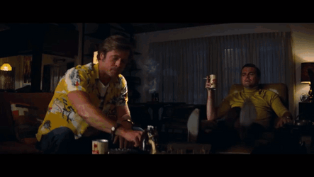 Leonardo Holiday Party GIF