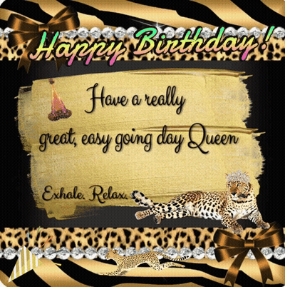 Leopard Birthday Card GIF