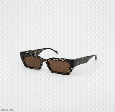 Leopard Print Sunglasses With Brown Lenses GIF