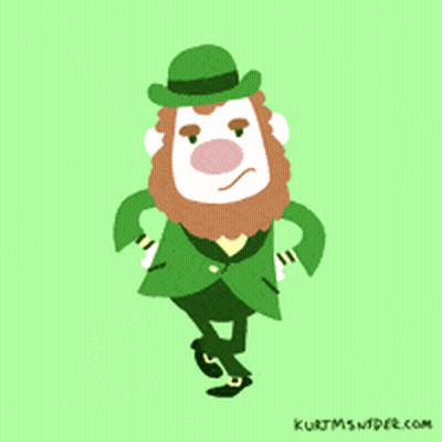 Leprechaun Cartoon With Kurtmswider.com GIF