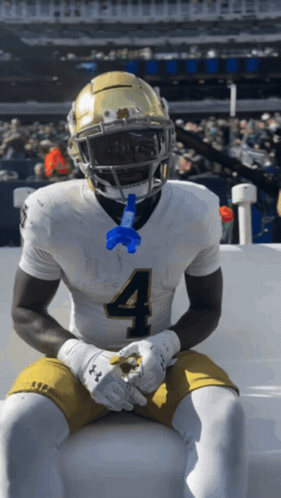 Leprechaun Costume Dancing On Football Field Here Come The Irish GIF