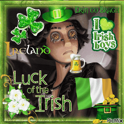Leprechaun Hat Man Luck Of The Irish GIF