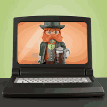 Leprechaun Lego Beer Toast GIF