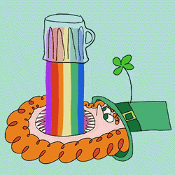 Leprechaun Rainbow GIF