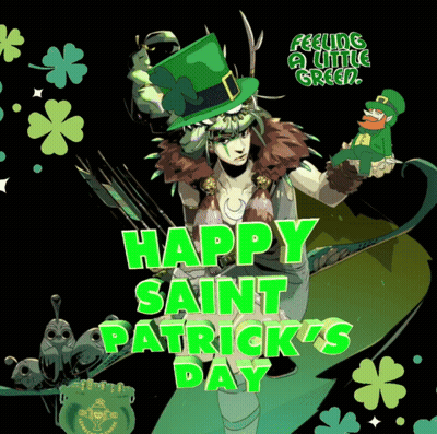 Leprechaun Saint Patrick's Day Card GIF