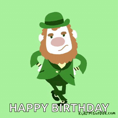 Leprechaun Saying Happy Birthday GIF