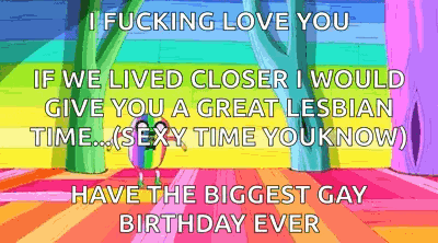 Lesbian Couple Celebrating Gay Birthday GIF