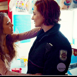 Lesbians Kissing Inside The Arcade  GIF