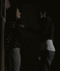 Lesbians Pinning On Wall And Kissing  GIF