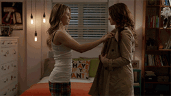 Lesbians Removing Off Coat GIF