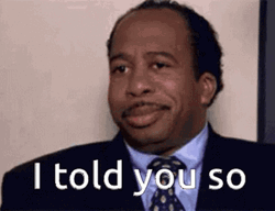 Leslie David Baker I Told You So GIF