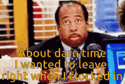 Leslie David Baker Leaving Work GIF