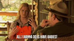 Leslie Has Baby Fever GIF