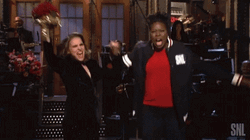Leslie Jones Natalie Portman SNL GIF
