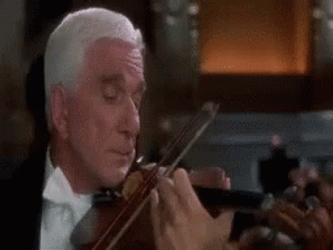Leslie Nielsen Worlds Smallest Violin GIF