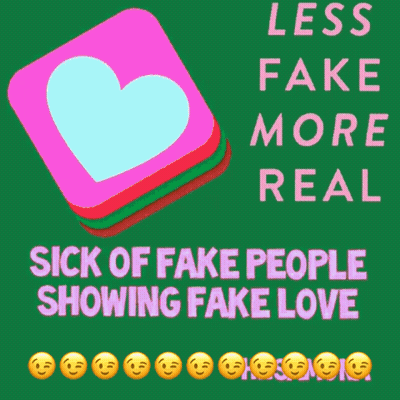 Less Fake More Real Poster GIF