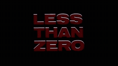 Less Than Zero In Red Letters GIF