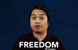 Let Freedom Ring Asian Guy Speaking Up GIF