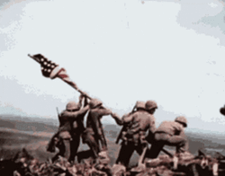 Let Freedom Ring Flag Raising Iwo Jima GIF