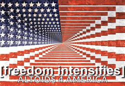 Let Freedom Ring USA Flag Optical Illusion GIF