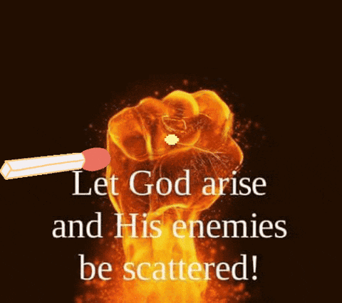 Let God Arise And Scatter Enemies GIF