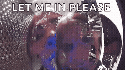 Let Me In Please Text GIF