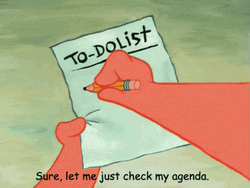 Let Me Just Check My Agenda  GIF