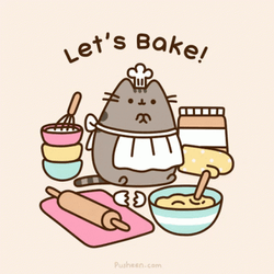Let's Bake Pusheen Baking GIF