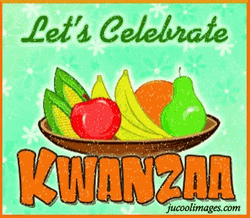 Let's Celebrate Happy Kwanzaa Moving Design GIF