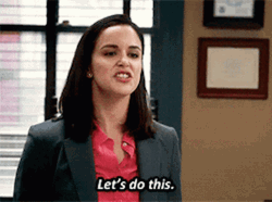 Let's Do This Amy Santiago GIF