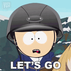 Let's Go Equestrian Butters Stotch GIF