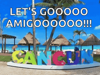 Let's Go Gooooo Amigo Sign GIF