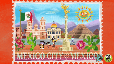 Let's Go Luna Mexico Flag GIF