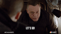 Let's Go Shouting Chicago PD GIF