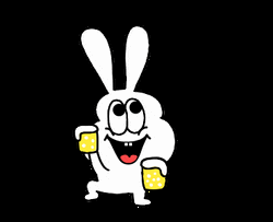 Let's Go Thick Rabbit Emoji GIF