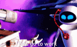 Let's Go Wall-E Eve GIF