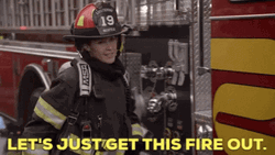 Let's Just Get This Fire Out Firefighter GIF