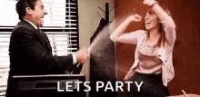 Let's Party Michael Scott The Office GIF