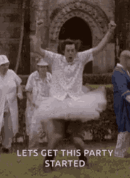 Let's Party Old People Dancing Meme GIF