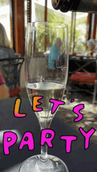Let's Party Pouring Wine In A Glass GIF