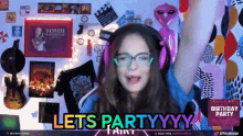 Let's Party Twitch Streamer Racing Arm GIF