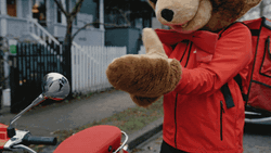 Let's Ride Man In Bear Costume GIF