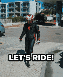 Let's Ride Motorcycle Rider GIF