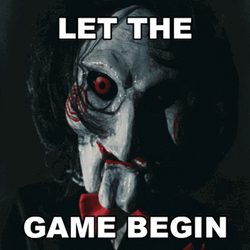 Let The Games Begin Jigsaw Clown GIF