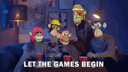 Let The Games Begin Moon Beam Ape GIF