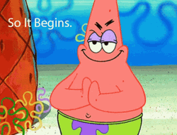 Let The Games Begin Patrick Star GIF