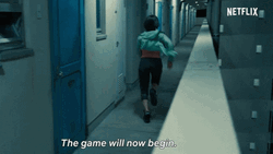 Let The Games Begin Running In The Hall Way GIF